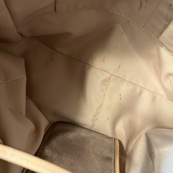 Coach silver & tan large tote bag with wristlet - Picture 17 of 17